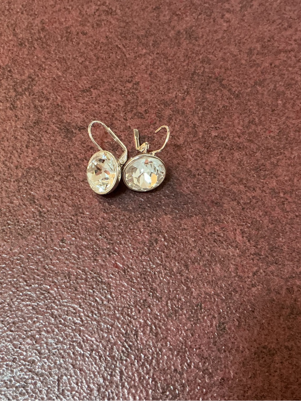 Crystal Drop Earrings in Clear Crystal